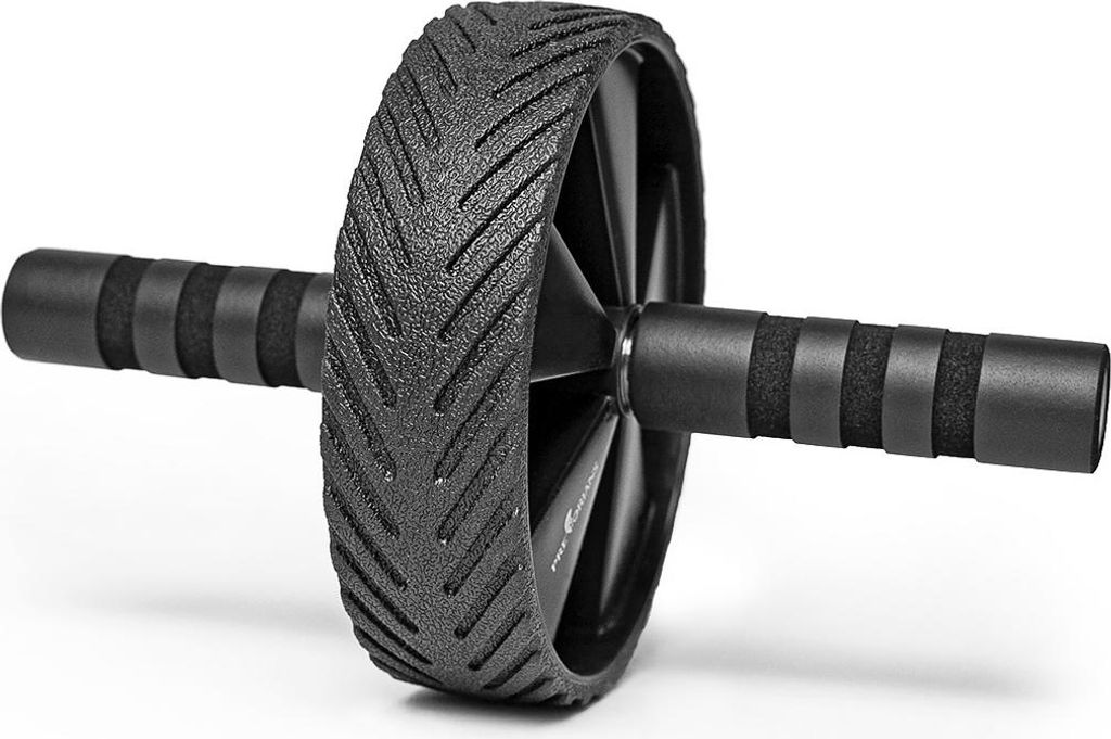 Bauchroller Muskeltraining für Fitness Home Gym Pilates mit rutschfester matte Schwarz