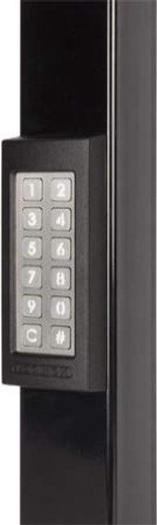 Locinox SLIMSTONE-X-9005 Zugangstastatur, wasserdicht IP68, Schwarz