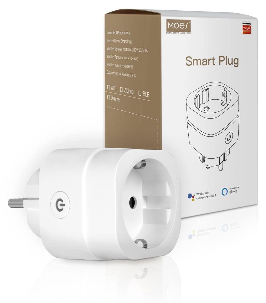 MOES Smart Dimmer Steckdose,2.4GHz Wlan Steckdose zur Produktbild 