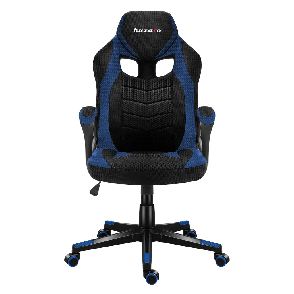 Chaise Gaming Huzaro Force 2.5 Bleue et Noire - Supporte Jusqu'à 140 kg