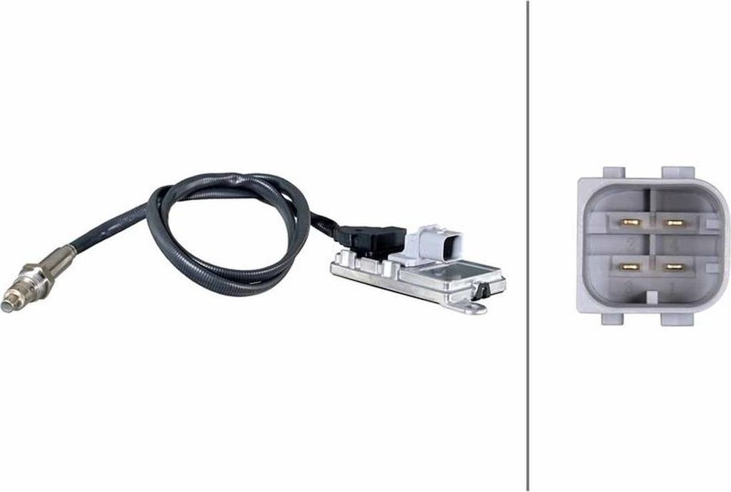 NOx-Sensor NOx-Katalysator 24 V M20X1,5 4-polig HELLA für u.a. MB AROCS