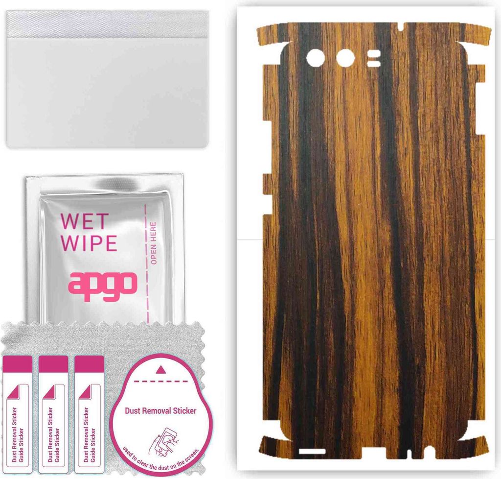 apgo Rückseite + Seiten Schutzfolie, Skin, kompatibel mit Huawei P10, Hinten Displayschutzfolie aus Vinylfolie, kratzfest, einfache Montage - Tige...