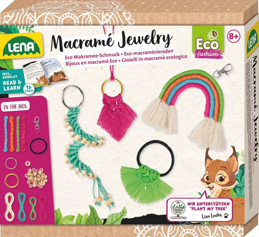 Boucles d'oreilles macramé Lena - Bijou éco-responsable style bohème chic