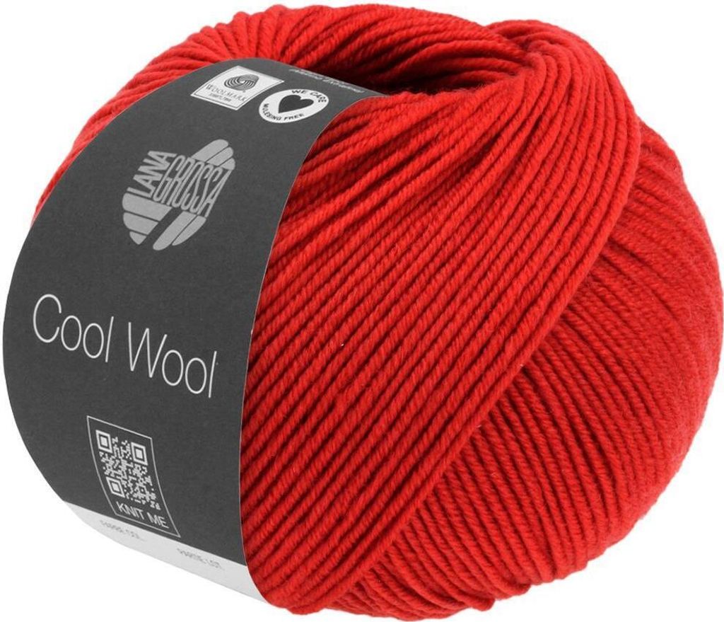 Lana Grossa - Cool Wool Melange 1405 rot meliert