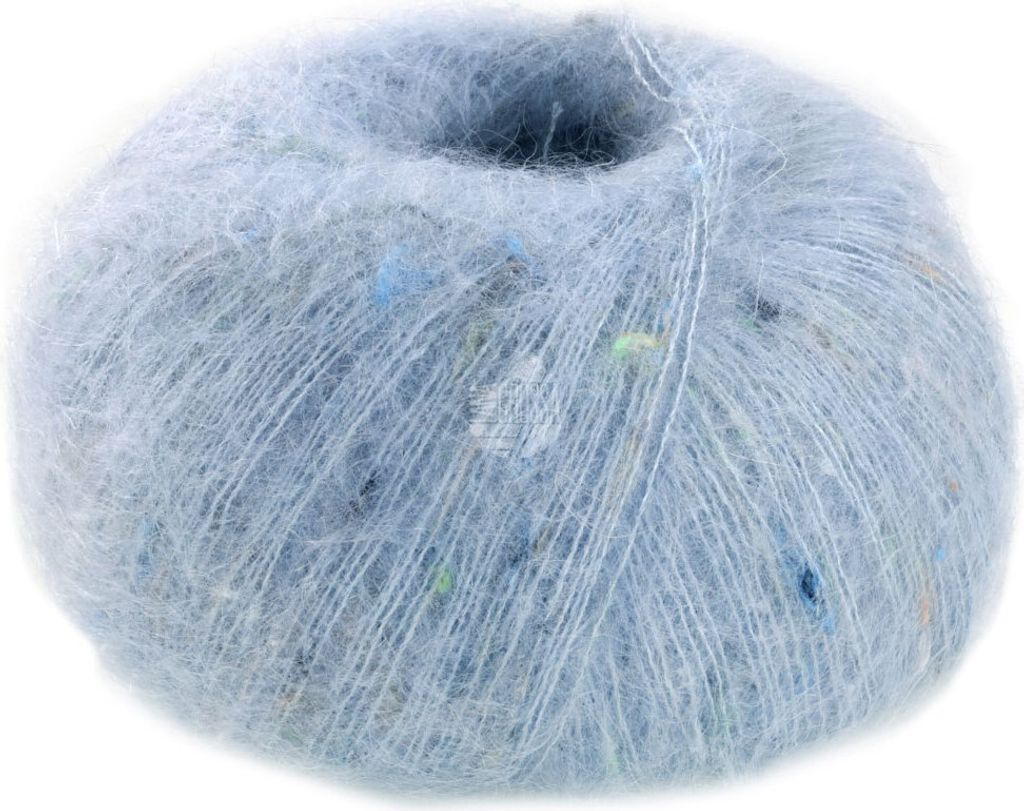 Lana Grossa - Natural Superkid Tweed 0618 hellblau Produktbild 