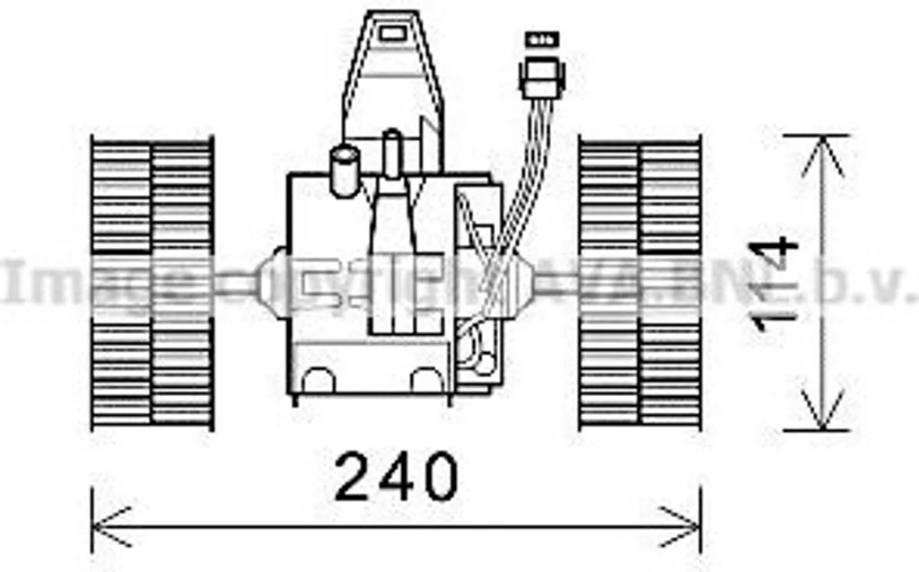 Ventilateur habitacle BMW Série 5 et 6 pour réparation clim E60 E63 E64