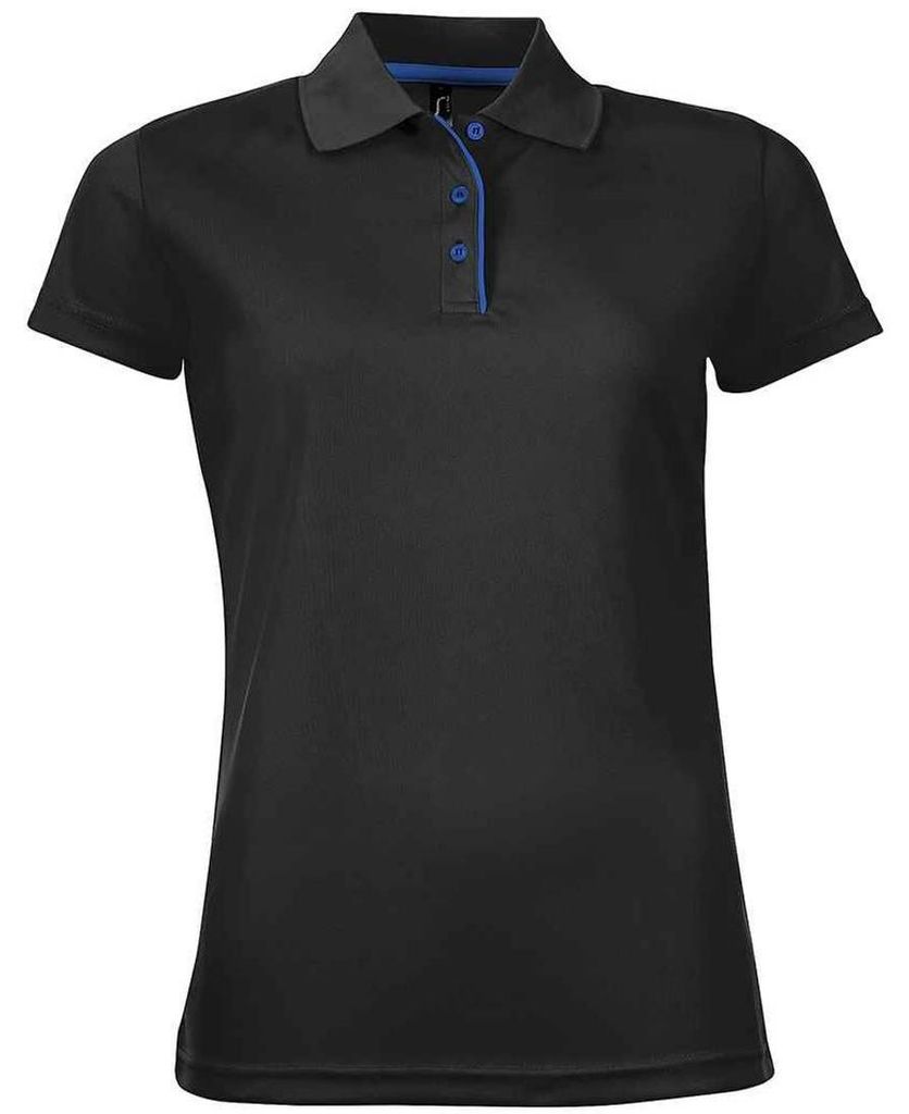 SOLS - "Performer" Poloshirt für Damen, Sport LT3203 (M) (Schwarz)