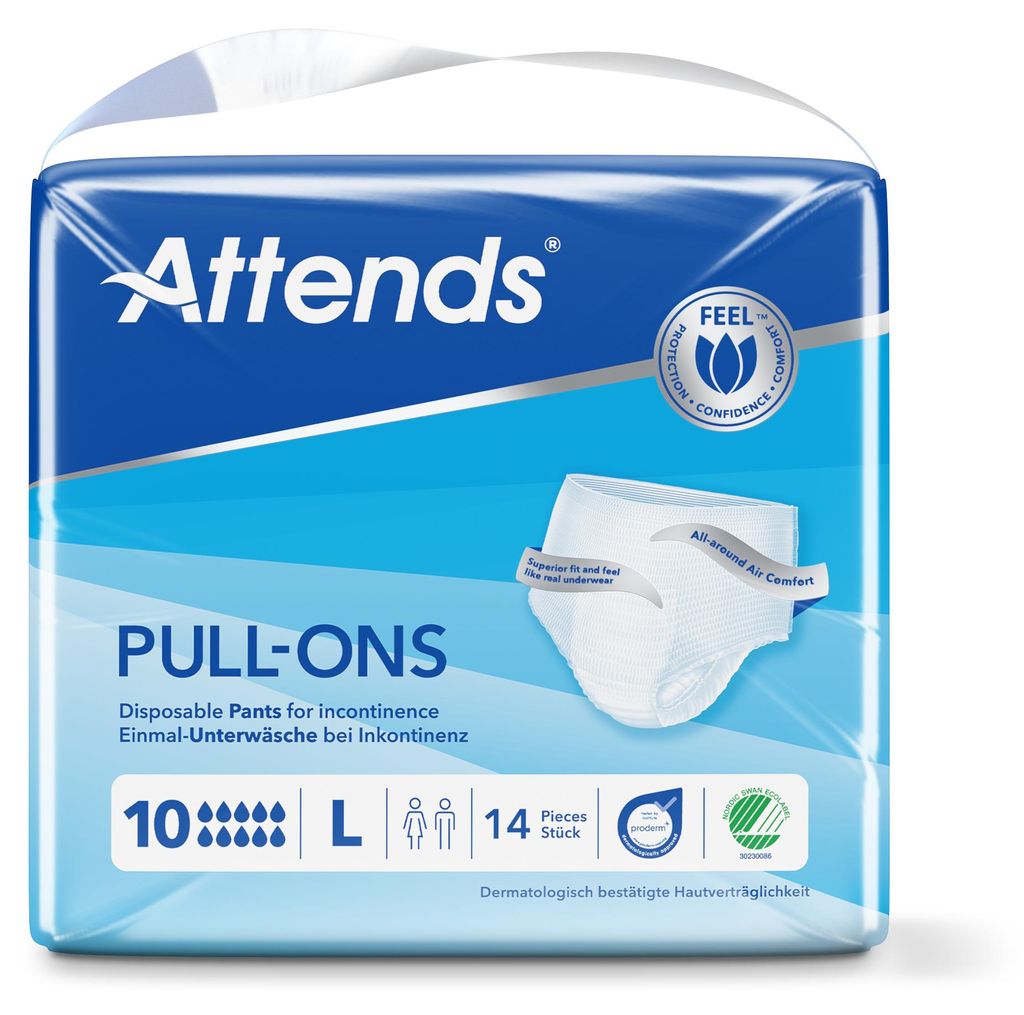 ATTENDS Pull-Ons 10 Large - 1 paquet de 14 protections Image du produit 