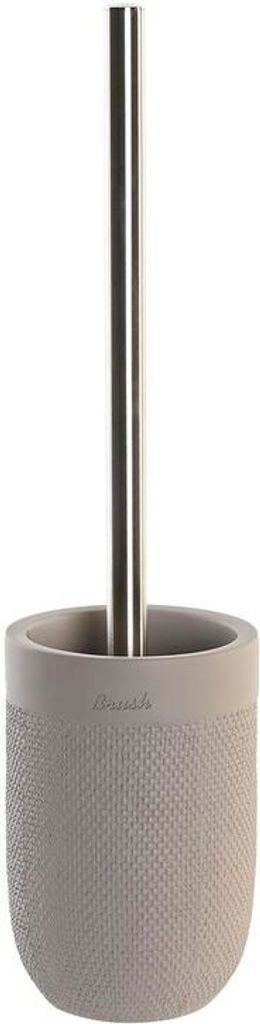 Badezimmerbürste DKD Home Decor 10 x 10 x 37 cm Grau Zement Edelstahl