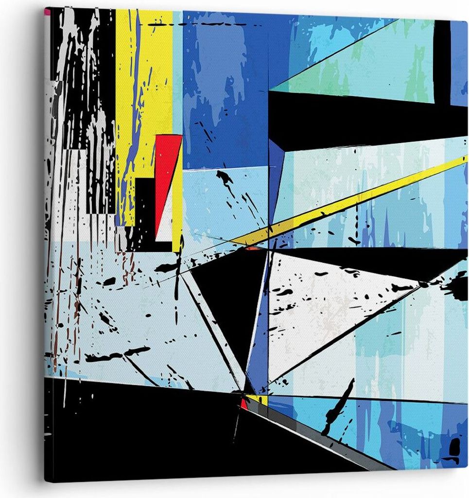 Bild auf Leinwand - Leinwandbild - Abstraktion modern - 30x30cm - Wand Bild - Wanddeko - Wandbilder - Leinwanddruck - Bilder - Kunstdruck - Wanddek...