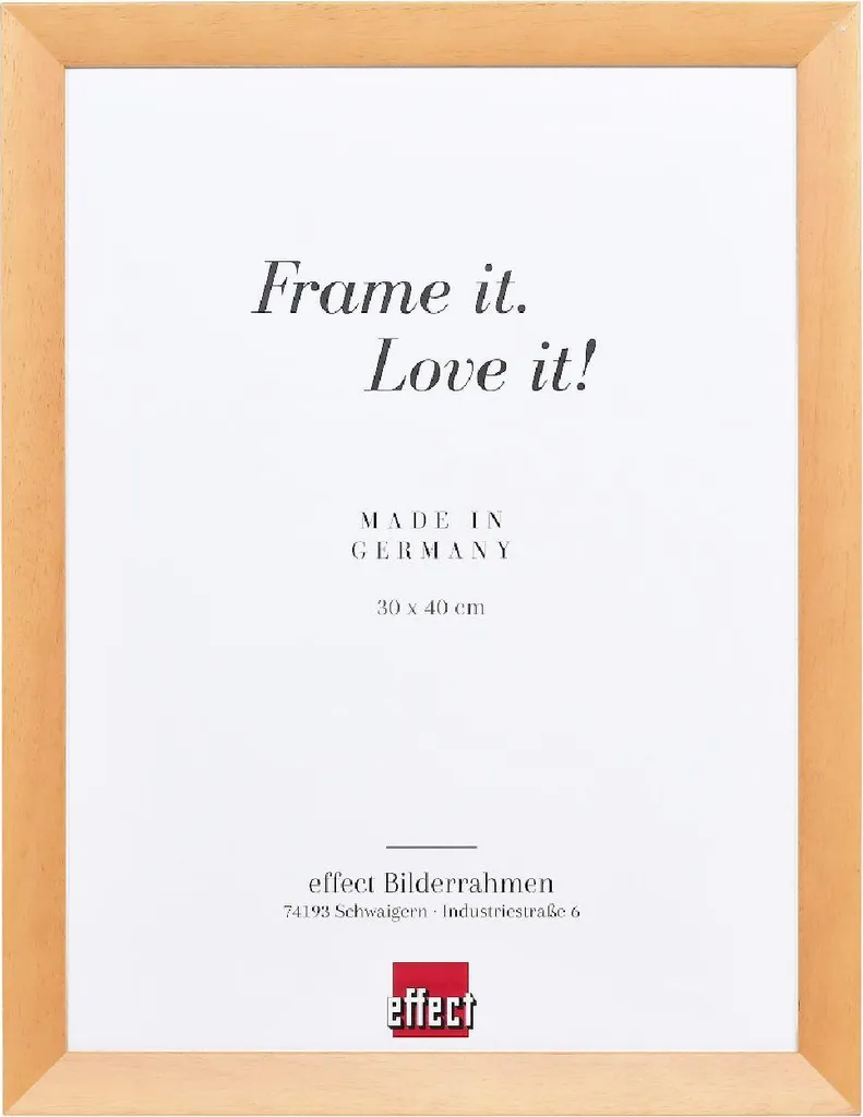 Cornice Foto 7x10 Legno Betulla | Protezione Museo Acrilico