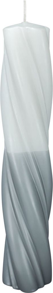 Kerzen Elegant Twist Grau-Zinn 300 x Ø 60 mm, 1 Stück
