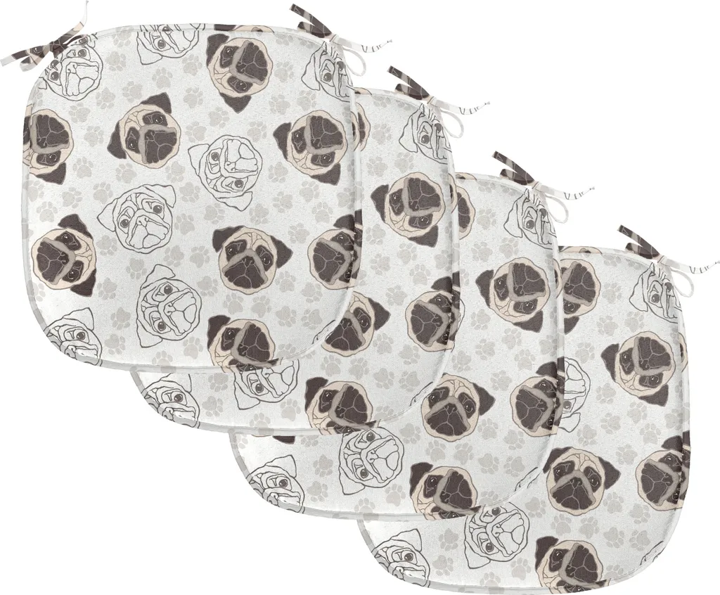 Set 4 Cuscini 40x40 ABAKUHAUS per Sedie da Cucina - Impermeabili