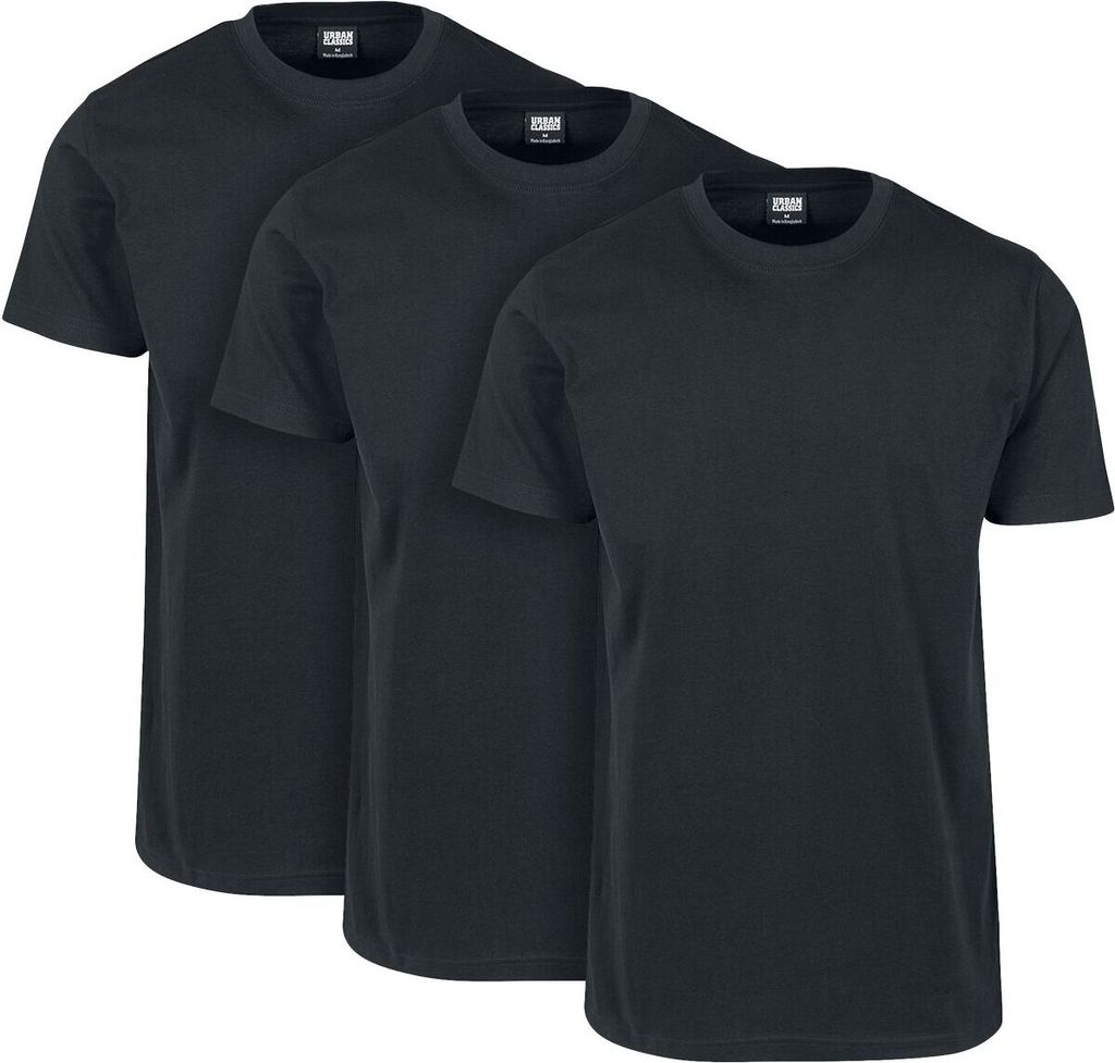Urban Classics T-Shirt Herren Basic Tee 3-Pack schwarz L Produktbild 