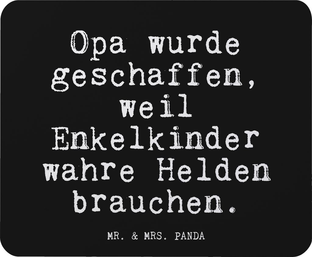 Mr. & Mrs. Panda Mauspad Opa wurde geschaffen, weil... - Produktbild 