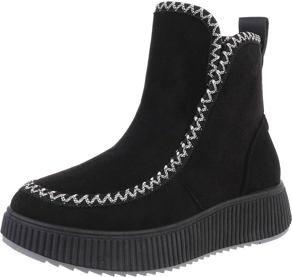 Ital-Design Damen Stiefeletten Leicht gefüttert Produktbild 