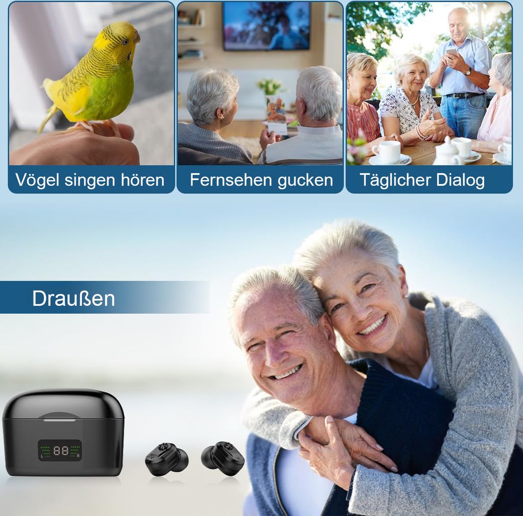 Hörverstärker Wiederaufladbare Hörgeräte mit Produktbild 7