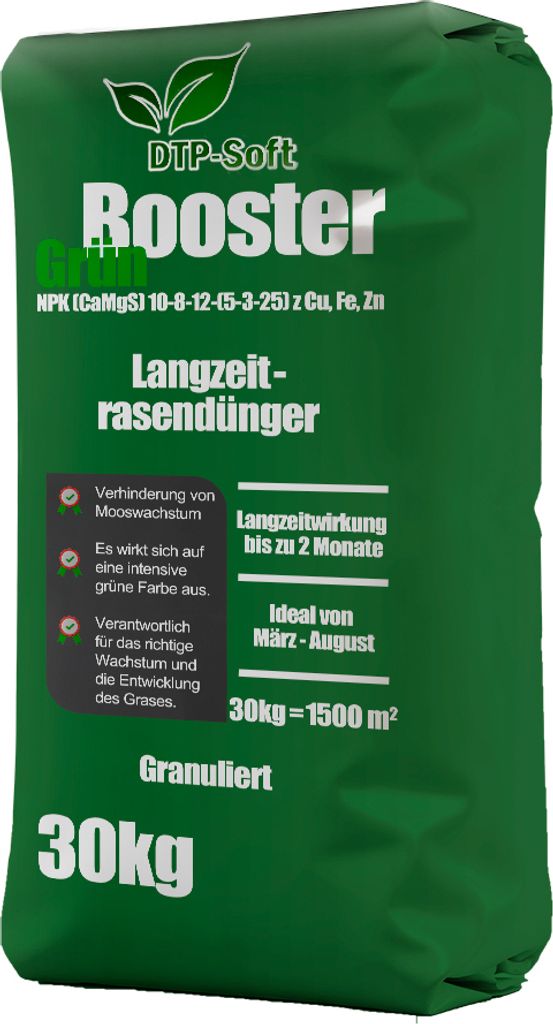 Trávníkové hnojivo Anti-Moss 30 kg na 1500 m² Posilovač Obrázek produktu 2