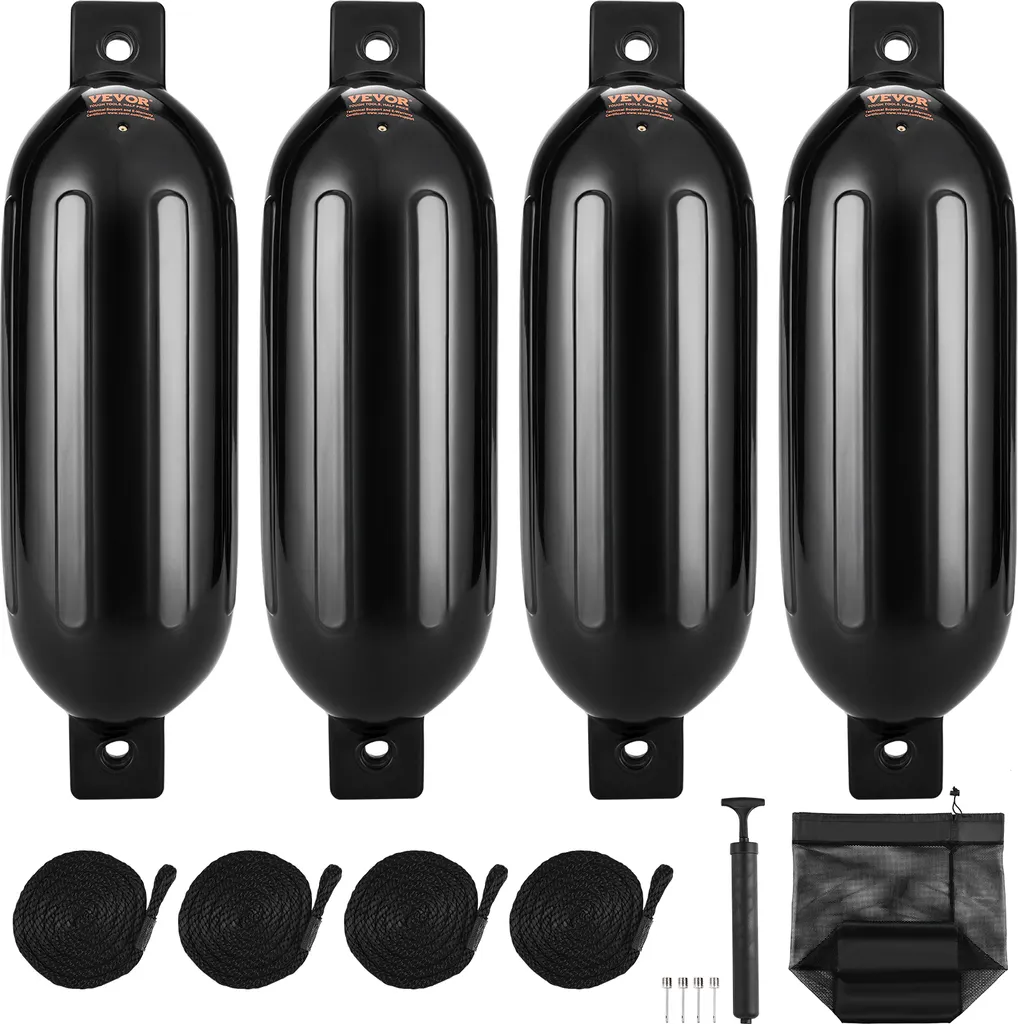 Évitez les Rayures de Coque avec ce Kit de 4 Défenses de Bateau Robustes