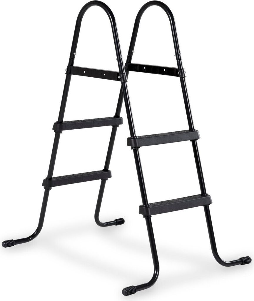 Bazénový žebřík EXIT pro výšku rámu 60-90 cm - černý Obrázek produktu