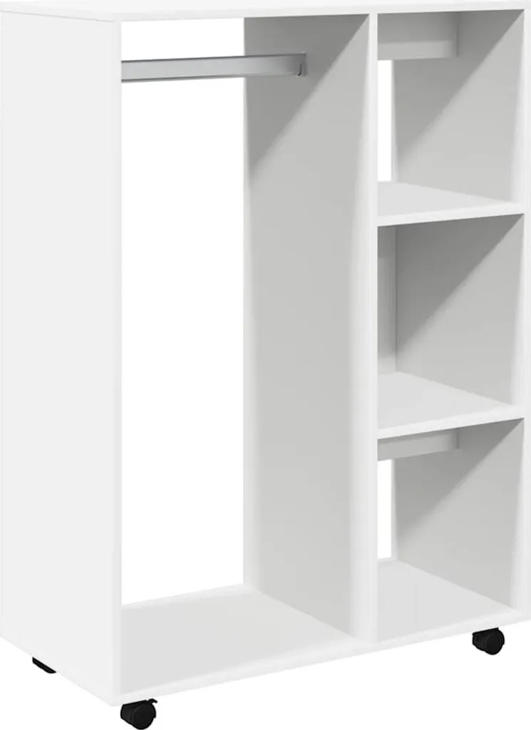 Armadietto Ufficio Bianco 80x40x110 - Mobile Archivio Legno Resistente