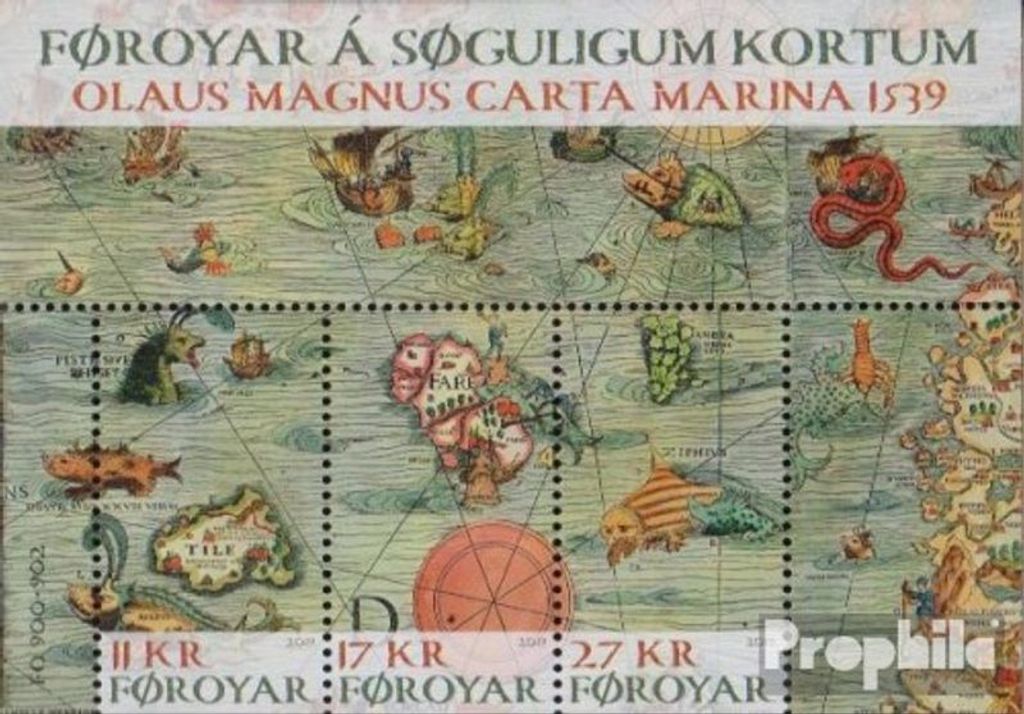 Briefmarken Dänemark - Färöer 2019 Mi Block50 (kompl.Ausg.) postfrisch Landkarten