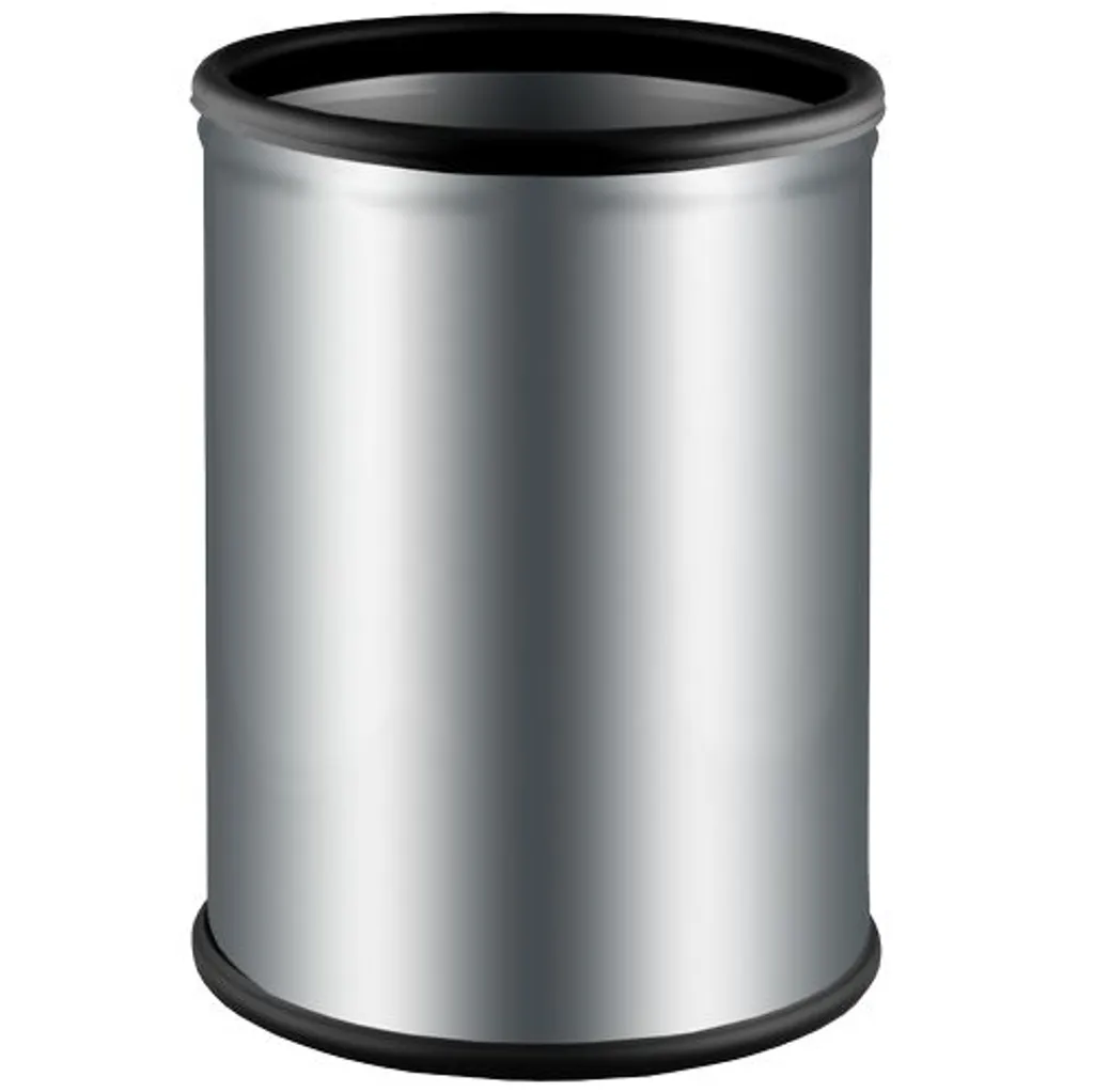 Corbeille à papier inox 18L Alda - Fini les poubelles plastiques fragiles