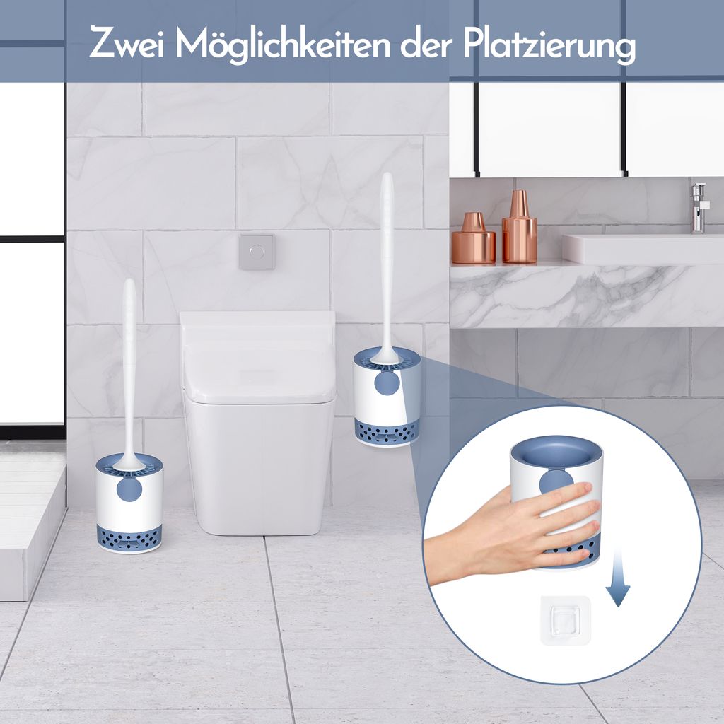 Homewit WC-Bürste, WC-Reinigungsbürste, Klobürste, Produktbild 6