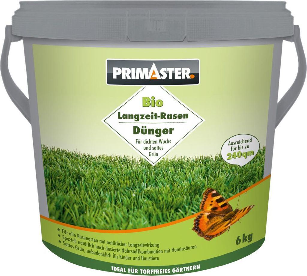 Primaster Langzeit Rasendünger 6 kg für 240 m²