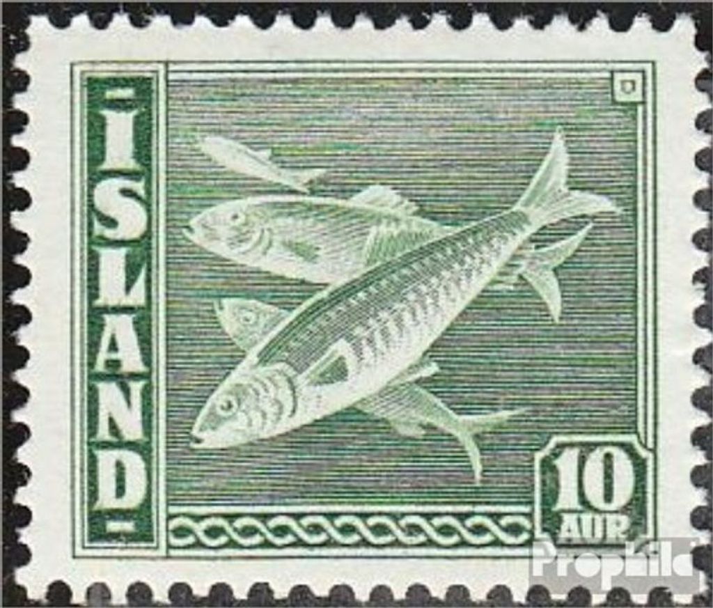 Briefmarken Island 1940 Mi 215A postfrisch Islandmotive