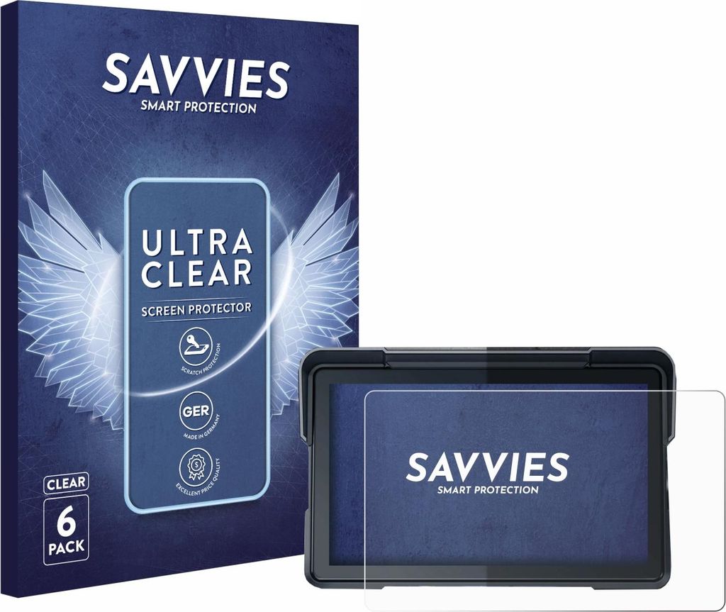 6x Für Lamtto RC19 7" Schutzfolie Savvies Displayschutz Display Schutz Folie Klar Transparent