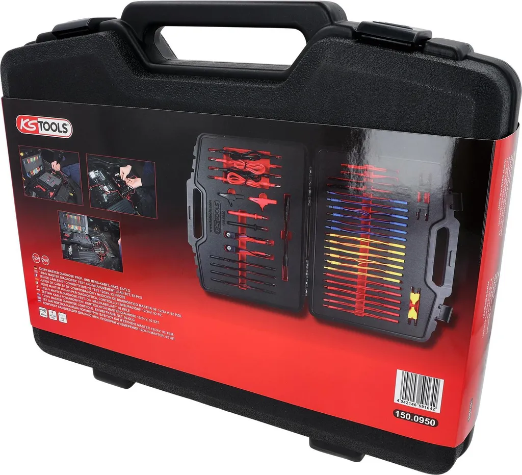 Kit mesure électrique automobile 92 pièces KS TOOLS pour diagnostic 24V - 11