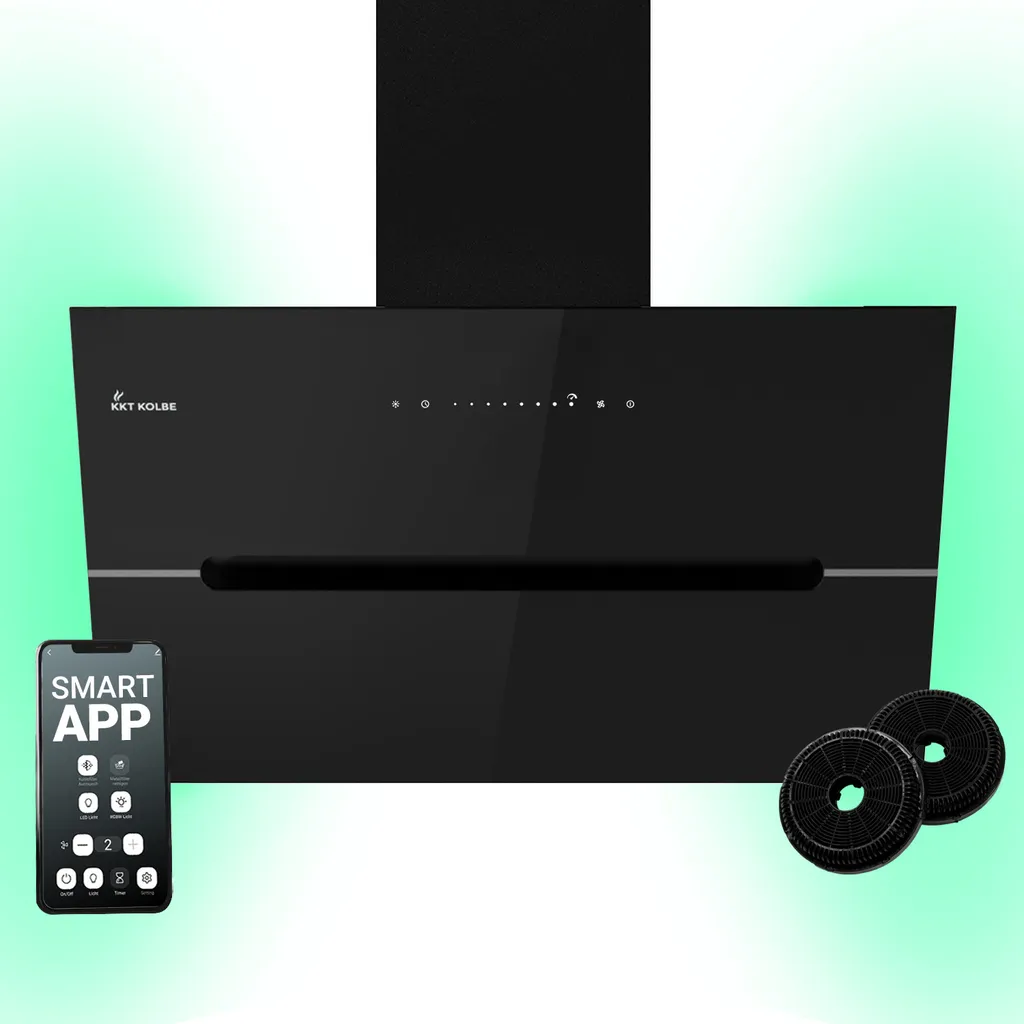 Hotte aspirante de cuisine silencieuse 80cm murale en inox