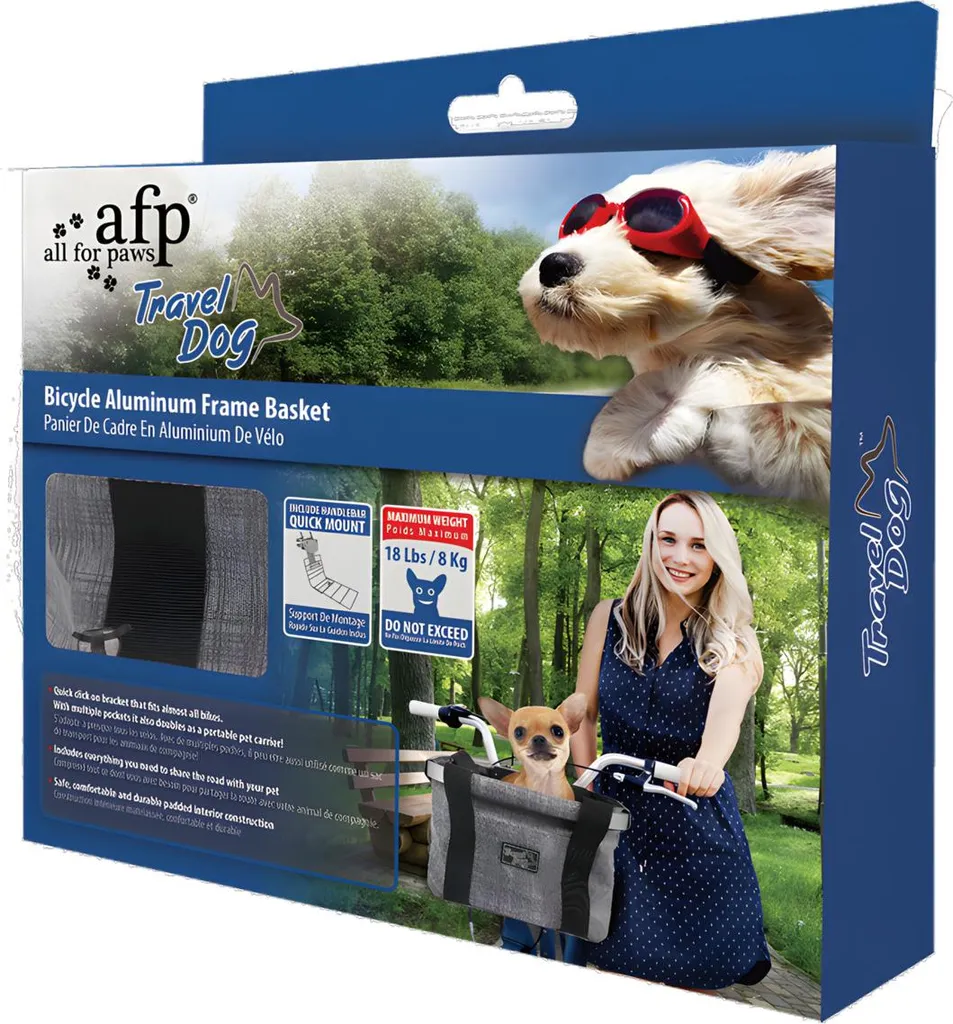Panier pour chien à vélo AFP Travel Dog idéal pour balades et vacances