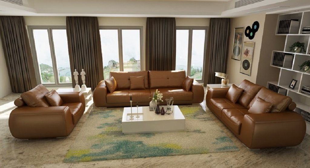 Sofagarnitur 3+1+1 Sitzer Couch Design Modern JVmoebel