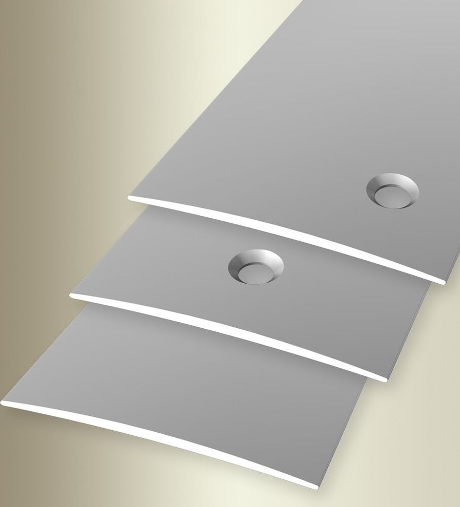 PROVISTON | Übergangsprofil | Breite:60 mm | Höhe:5 mm | Länge:1000 mm | Metallprofil | Bodenprofil | Ausgleichsprofil | Aluminium eloxiert | Si...