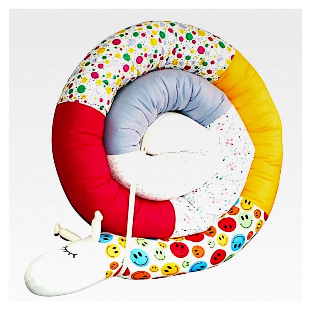 Bettschnecke, Bettschlange XXL (Motiv Elefant) Länge 250cm - personalisierbar Seitenschläferkissen