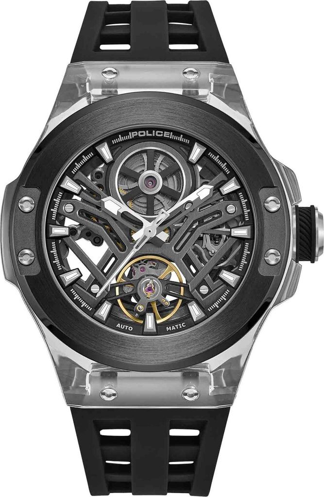 Police Cyclone Skeleton Automatik Herrenuhr Produktbild 