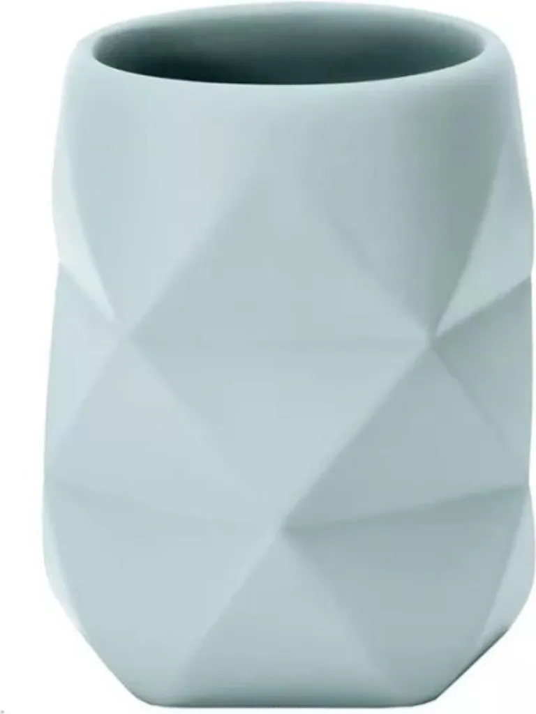 Gobelet à dents design opale Kleine Wolke Crackle pour salle de bain