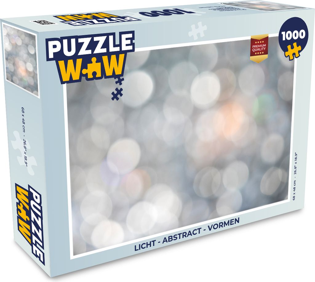 MuchoWow Puzzle 1000 Teile Licht - Abstrakt - Formen - Erwachsene - Rätsel