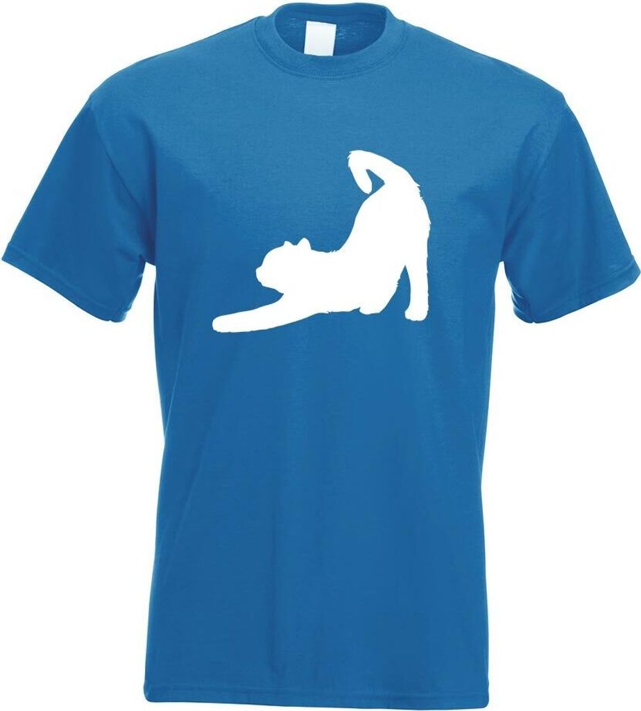 Kiwistar - T-Shirt - royal - Hauskatze Haustier Herren Funshirt Bedruckt Design Sprüche Spruch Motive - mit Motiv Bedruckt - Funshirt Design - Spo...