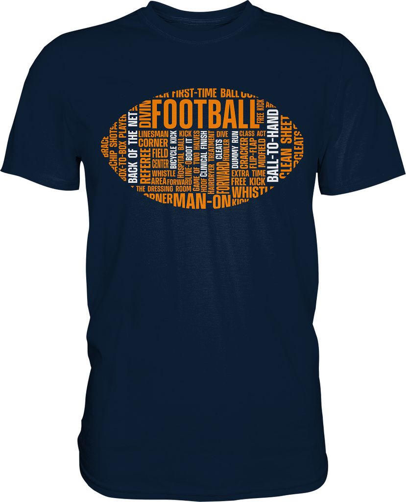 American Football T-Shirt – Navy / XL Produktbild 