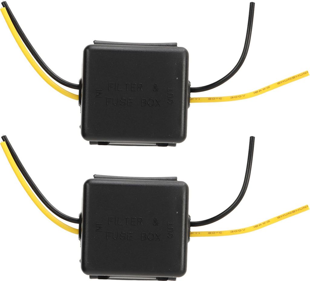 2 Stück Auto-Netzfilter 12 V, störungsfrei, Geräuschreduzierung, zuverlässiger Stereo-Netzfilter für Equalizer und Verstärker