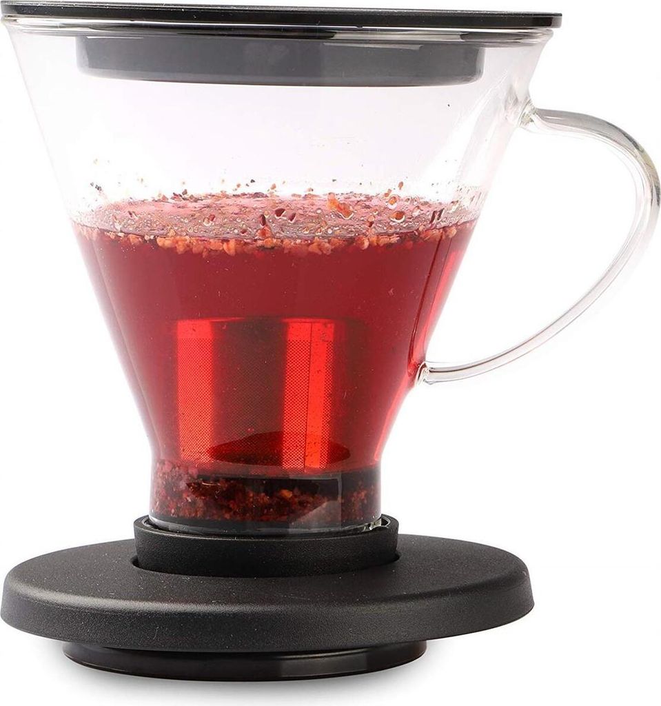 Weis Teebereiter für Tassen mit Aufsetzmechanismus