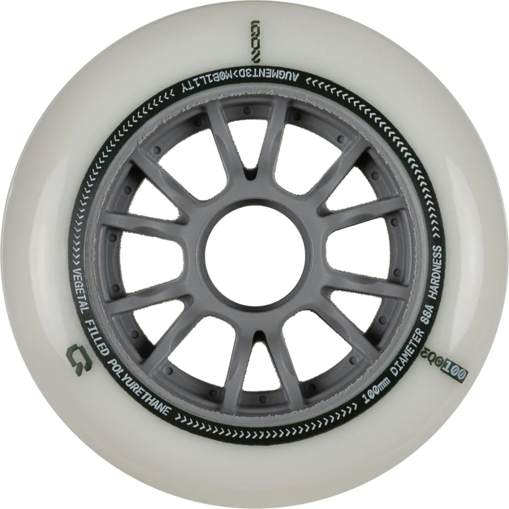 Roulettes Iqon EQO 100mm 88A - Lot de 3 roues pour roller urbain et freeride