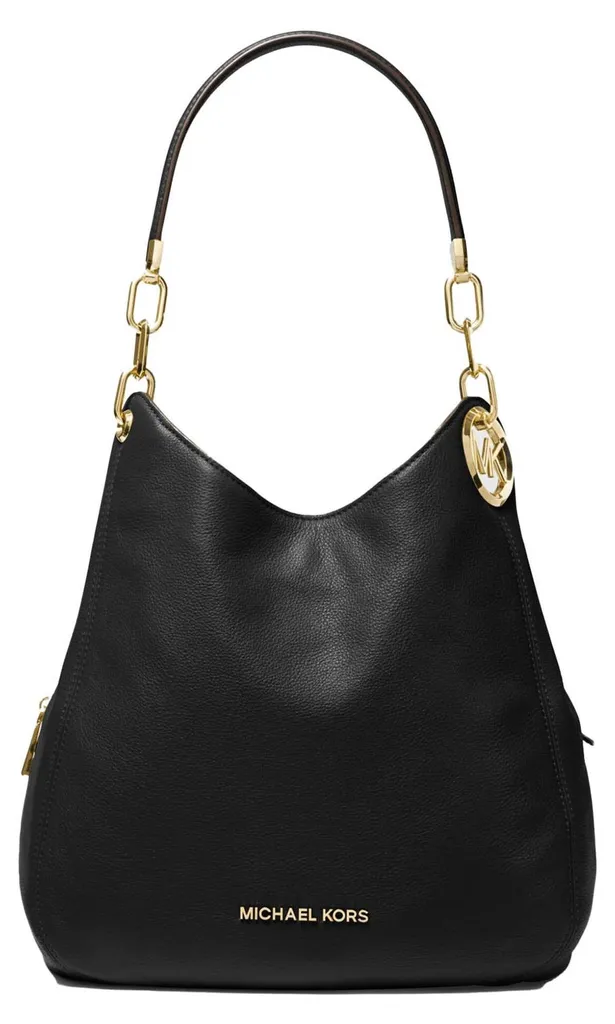 Michael Kors Cabas Lillie Noir avec Compartiments et Finition Luxe Or