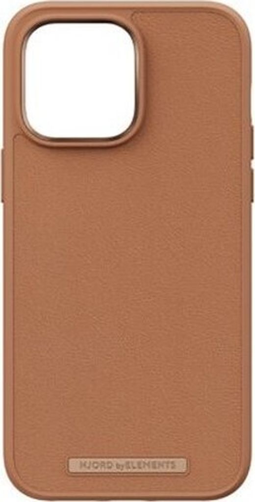 Njord Collections Lederhandyhülle, Geeignet für iPhone 14 Pro Max, Hochwertiges Leder, 100% recycelter Kunststoff, 2 Meter Fallschutz, Mag-Kompat...