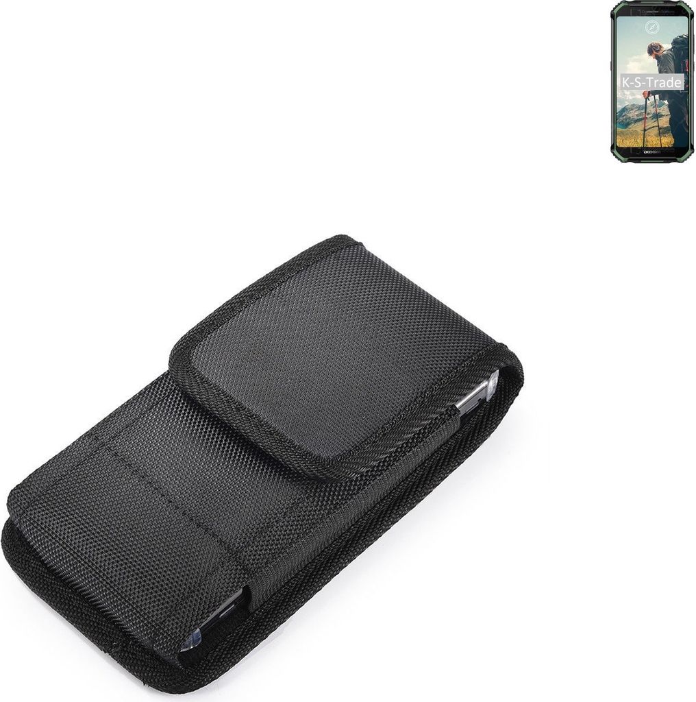 Holster Gürteltasche kompatibel mit Doogee S40 Holster Gürtel Tasche wasserabweisend Handy Hülle Schutz Hülle Outdoor schwarz K-S-Trade