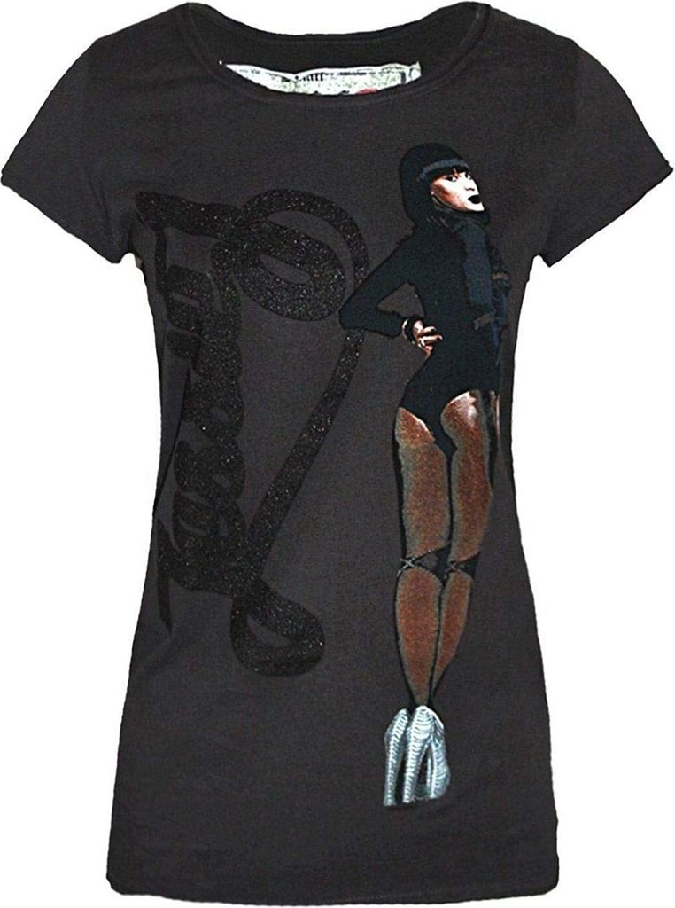 Amplified - "Price Tag" T-Shirt für Damen NS5651 (XS) (Anthrazit)