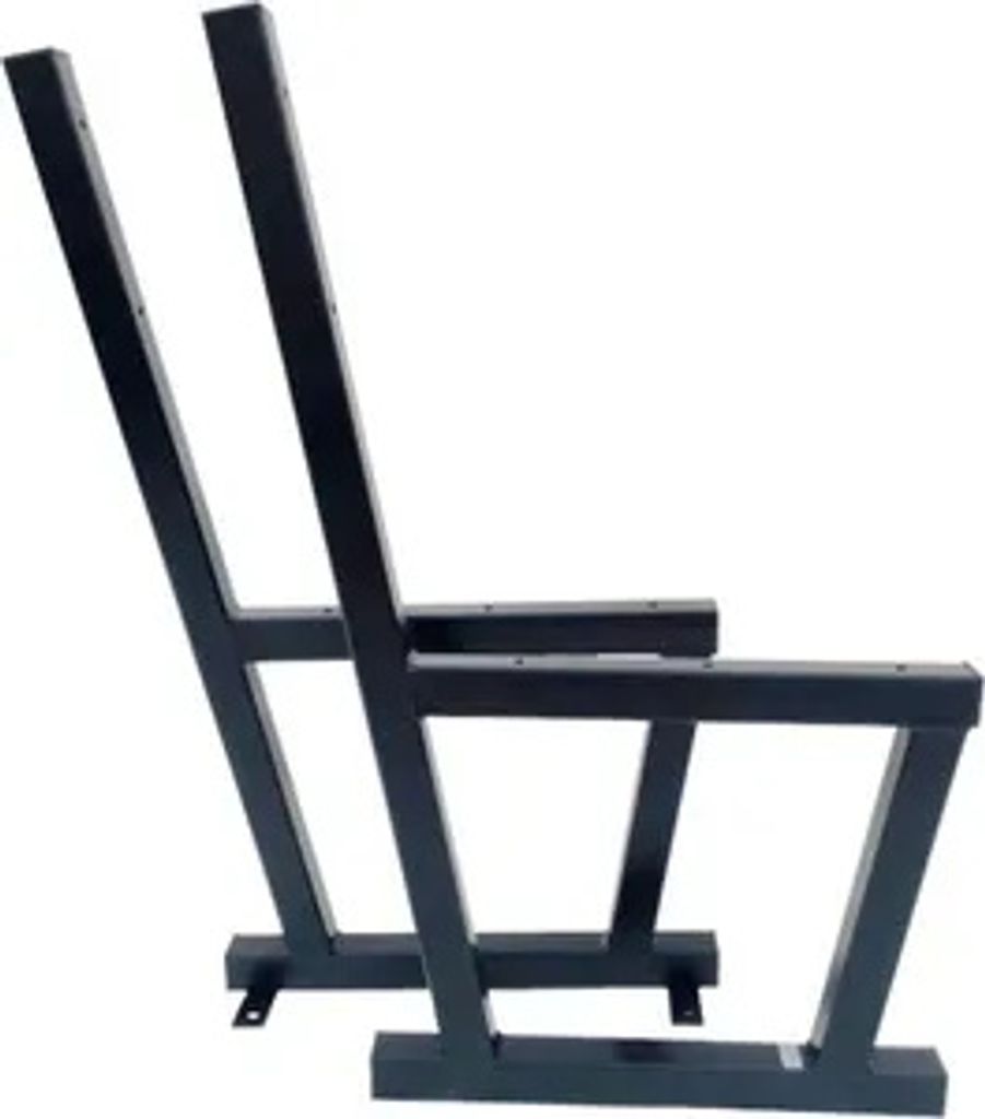 Bankbeine 2stk. 41x83 cm schwarz pulverbeschichtet Produktbild 